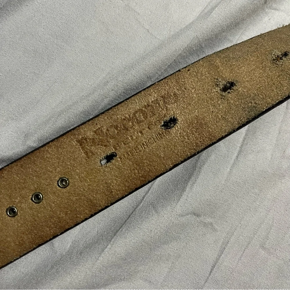Nocona Belt Co. Girls Southwestern Rhinestones Leather Belt Size 22